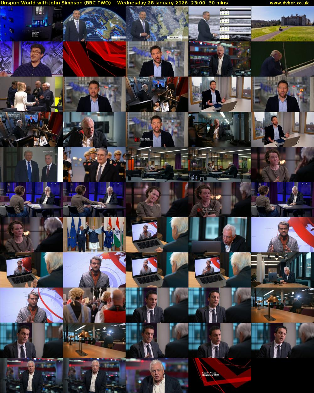 Unspun World with John Simpson (BBC TWO) Wednesday 28 January 2026 23:00 - 23:30