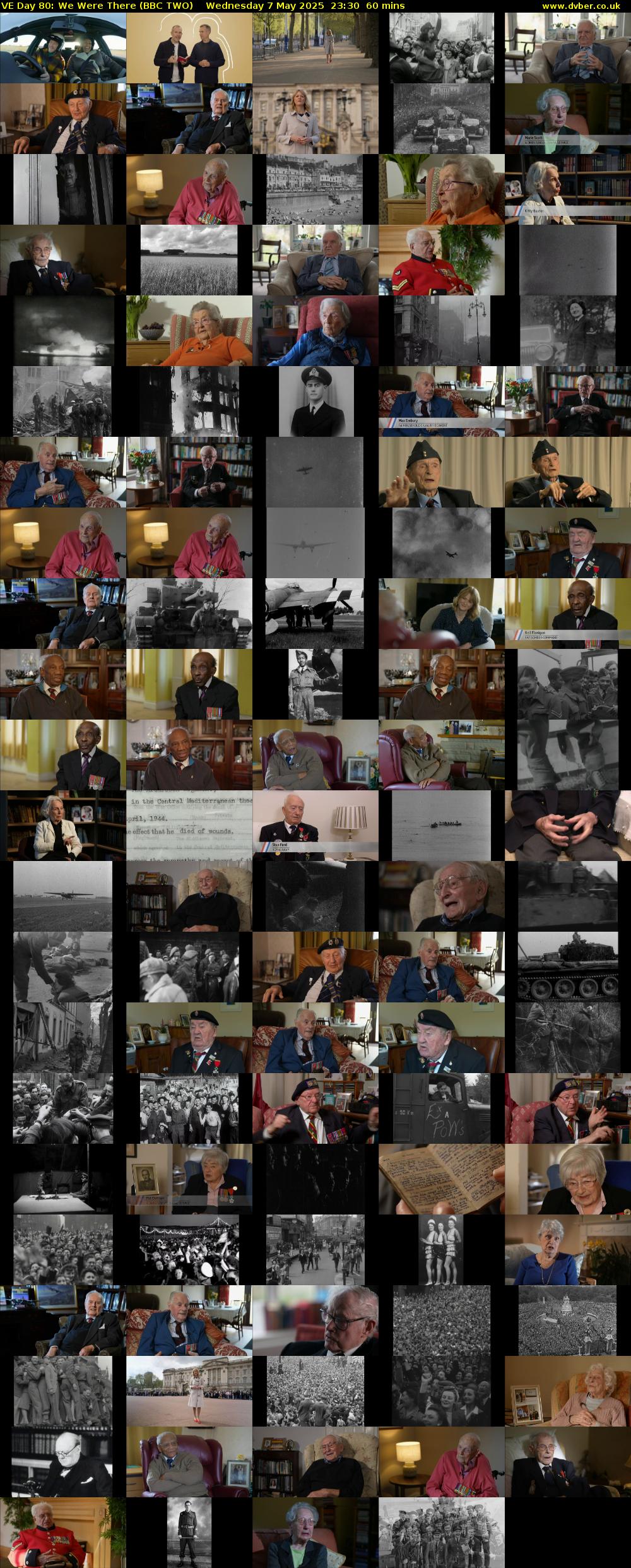 VE Day 80: We Were There (BBC TWO) Wednesday 7 May 2025 23:30 - 00:30