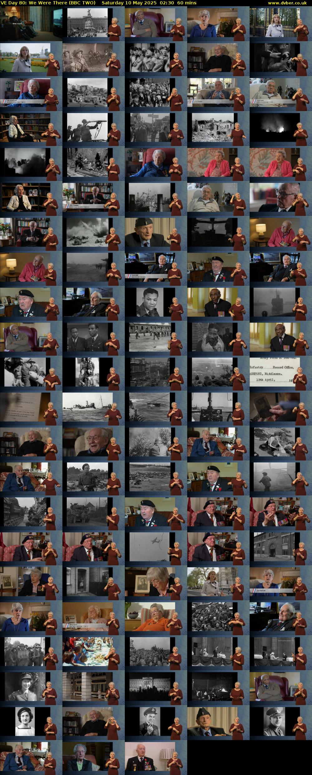 VE Day 80: We Were There (BBC TWO) Saturday 10 May 2025 02:30 - 03:30