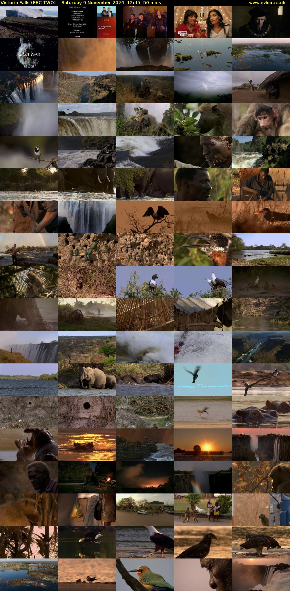 Victoria Falls (BBC TWO) Saturday 9 November 2024 12:45 - 13:35