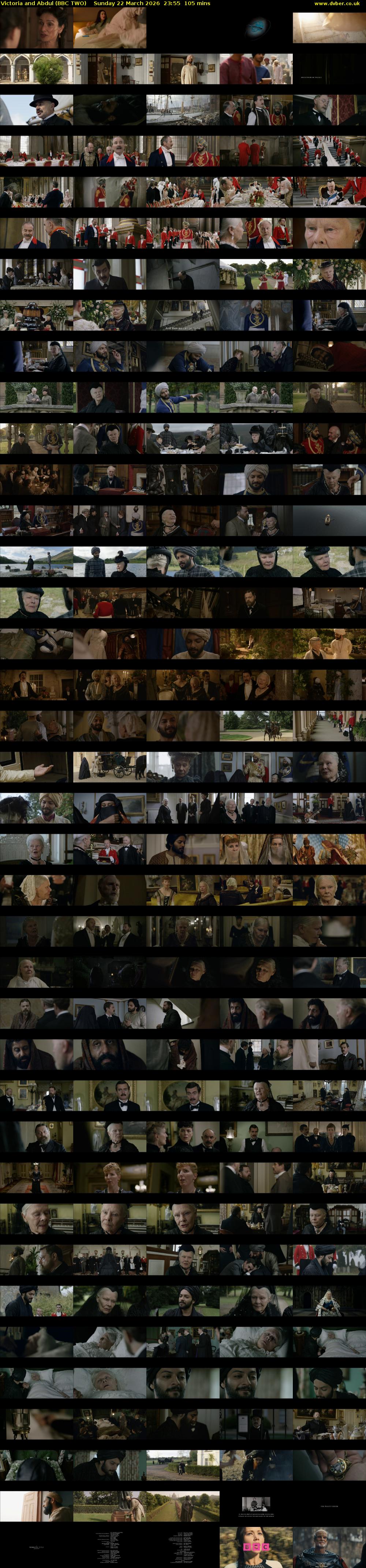 Victoria and Abdul (BBC TWO) Sunday 22 March 2026 23:55 - 01:40