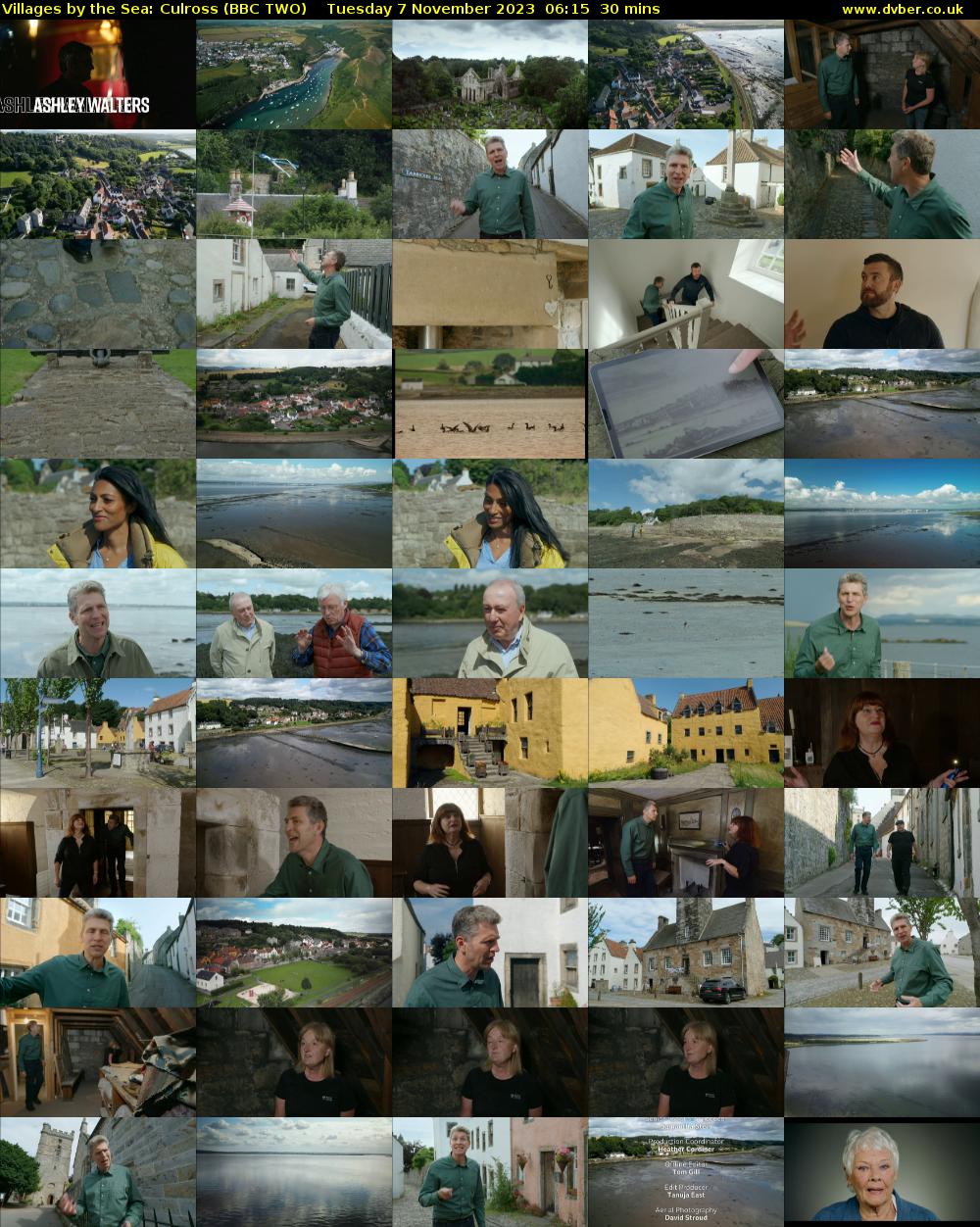 Villages by the Sea: Culross (BBC TWO) Tuesday 7 November 2023 06:15 - 06:45