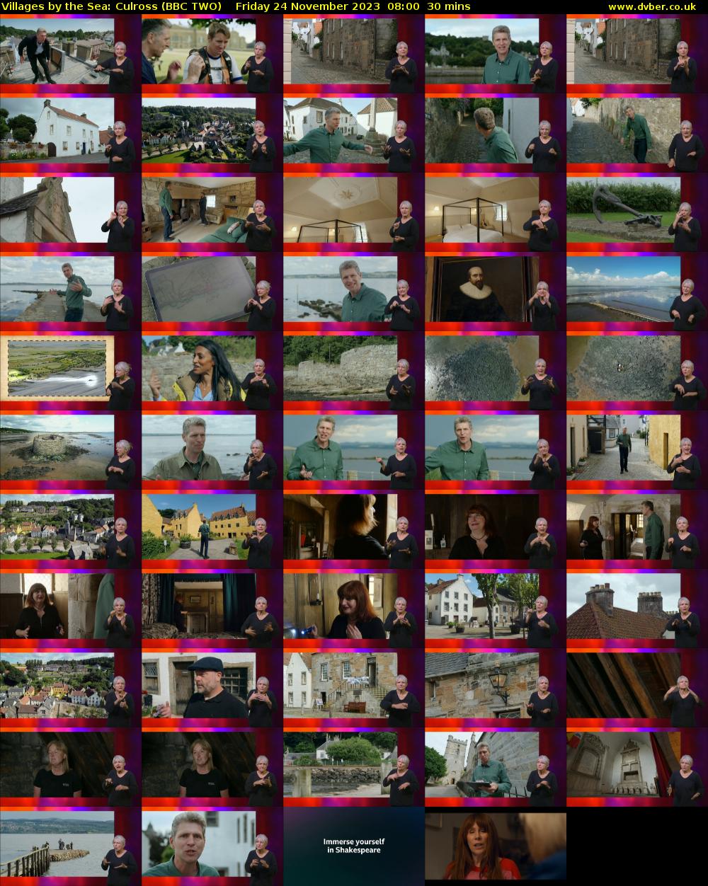 Villages by the Sea: Culross (BBC TWO) Friday 24 November 2023 08:00 - 08:30