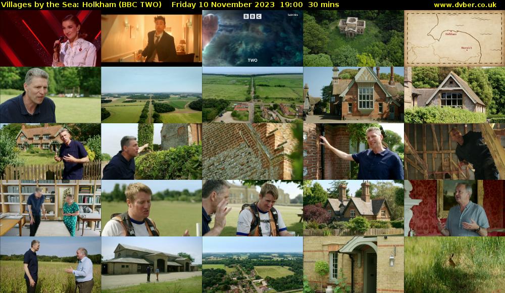 Villages by the Sea: Holkham (BBC TWO) Friday 10 November 2023 19:00 - 19:30
