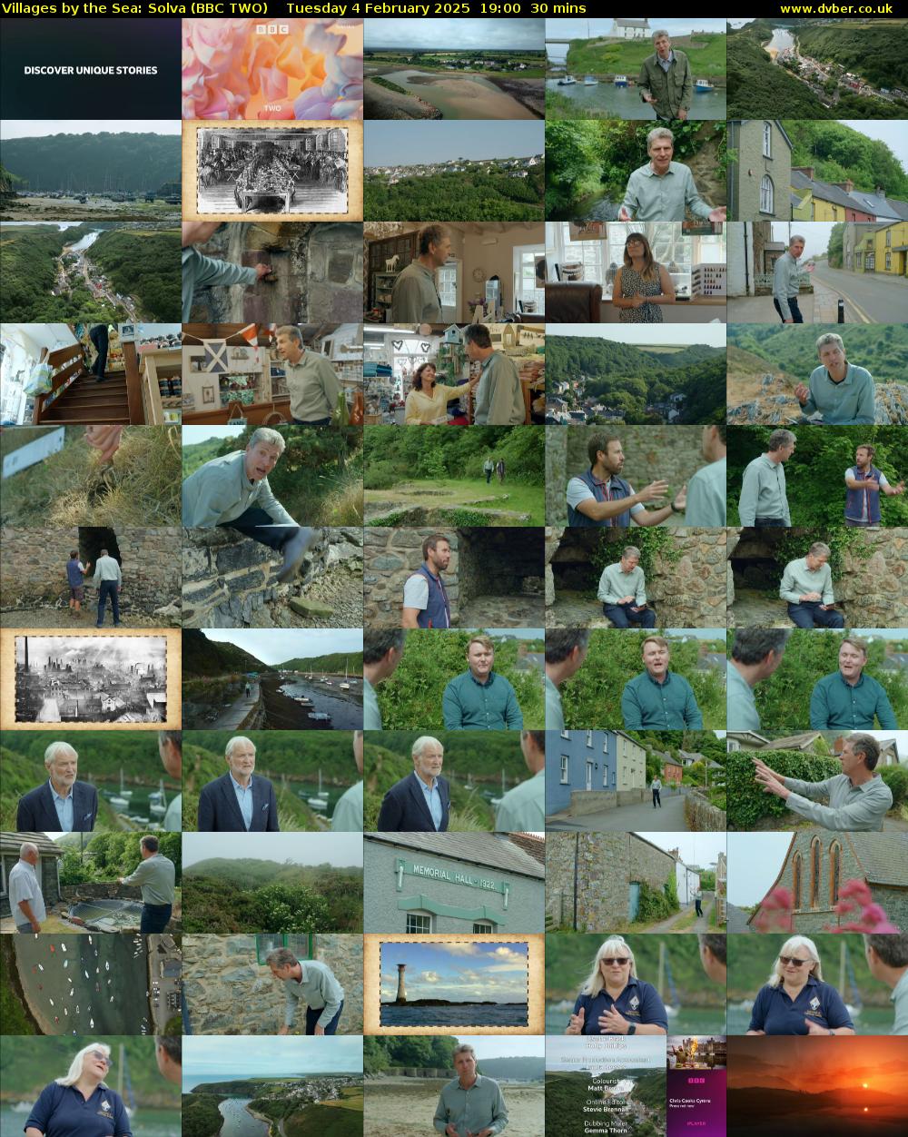 Villages by the Sea: Solva (BBC TWO) Tuesday 4 February 2025 19:00 - 19:30