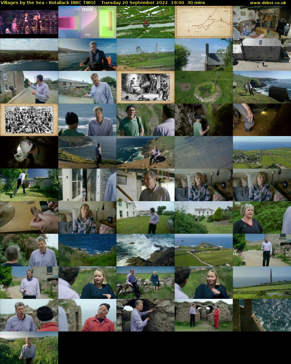 Villages by the Sea - Botallack (BBC TWO) Tuesday 20 September 2022 19:00 - 19:30