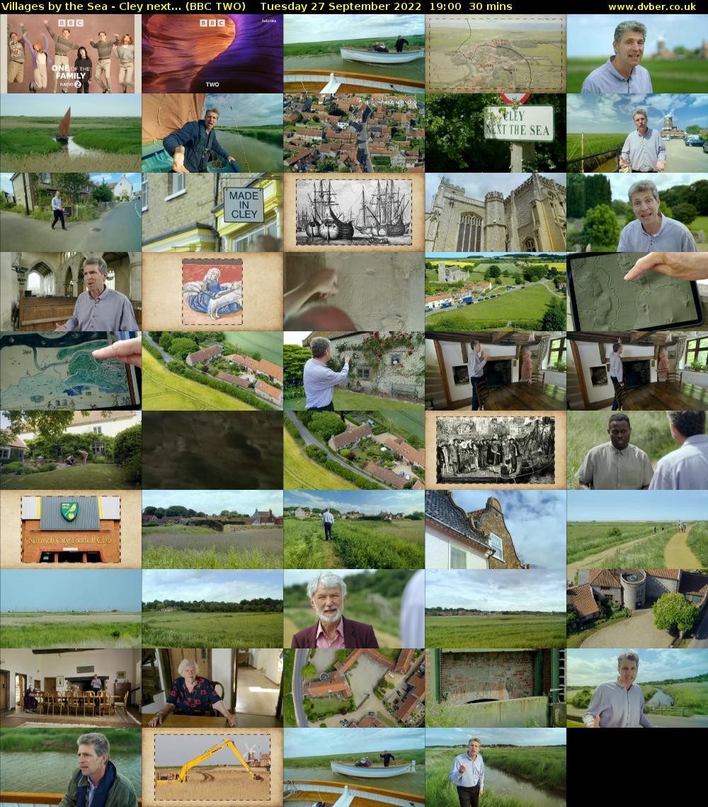 Villages by the Sea - Cley next... (BBC TWO) Tuesday 27 September 2022 19:00 - 19:30