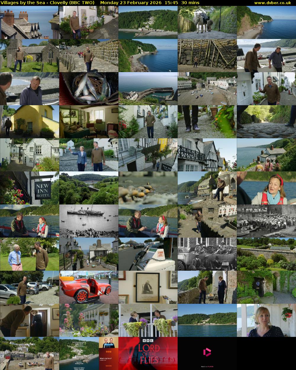 Villages by the Sea - Clovelly (BBC TWO) Monday 23 February 2026 15:45 - 16:15
