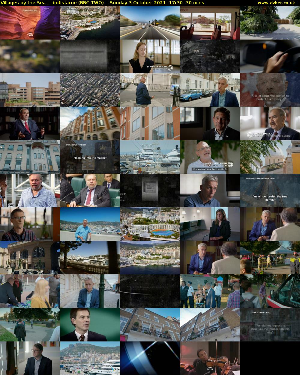 Villages by the Sea - Lindisfarne (BBC TWO) Sunday 3 October 2021 17:30 - 18:00