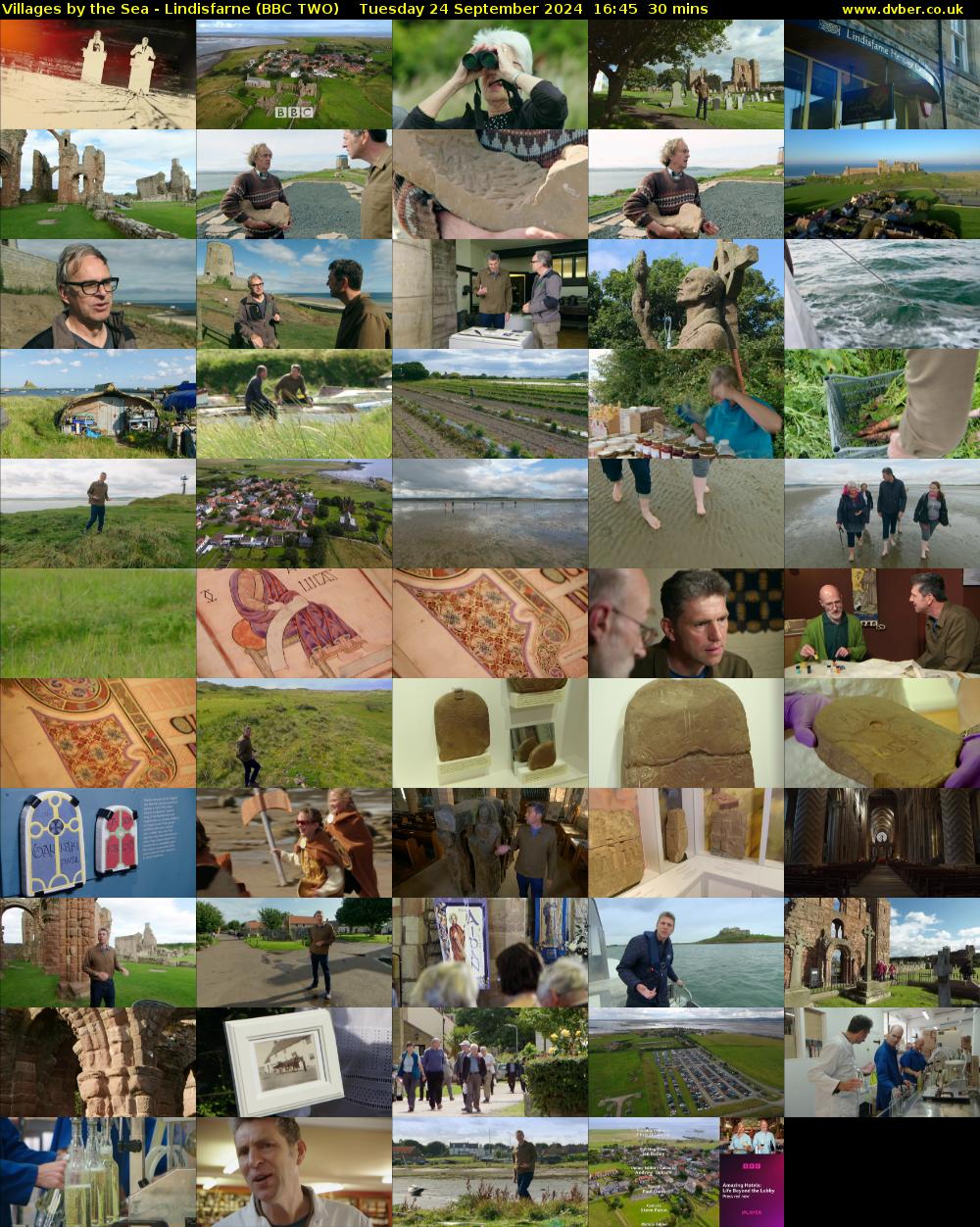 Villages by the Sea - Lindisfarne (BBC TWO) Tuesday 24 September 2024 16:45 - 17:15