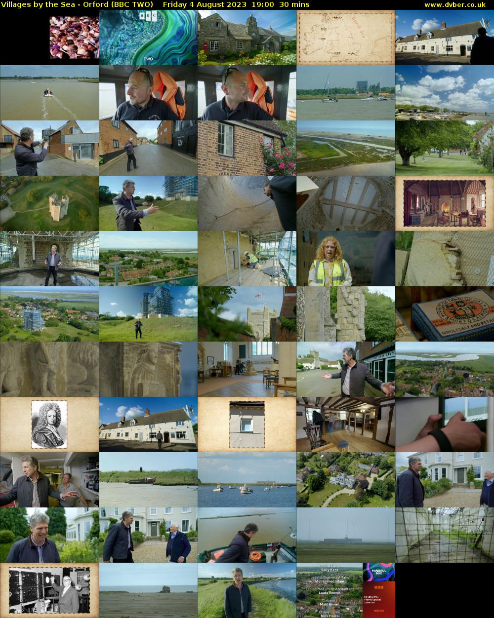 Villages by the Sea - Orford (BBC TWO) Friday 4 August 2023 19:00 - 19:30