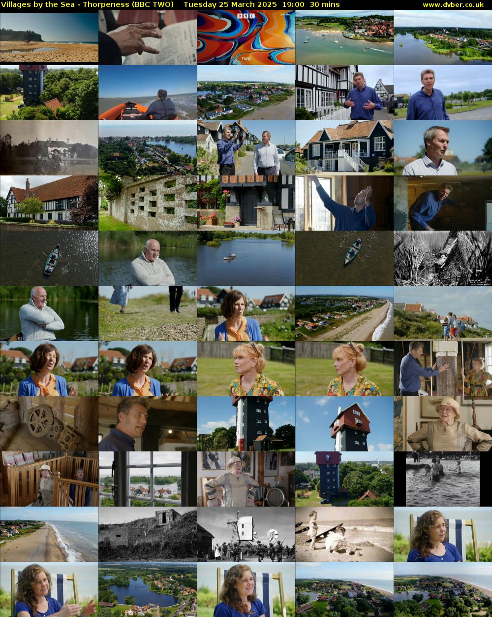 Villages by the Sea - Thorpeness (BBC TWO) Tuesday 25 March 2025 19:00 - 19:30