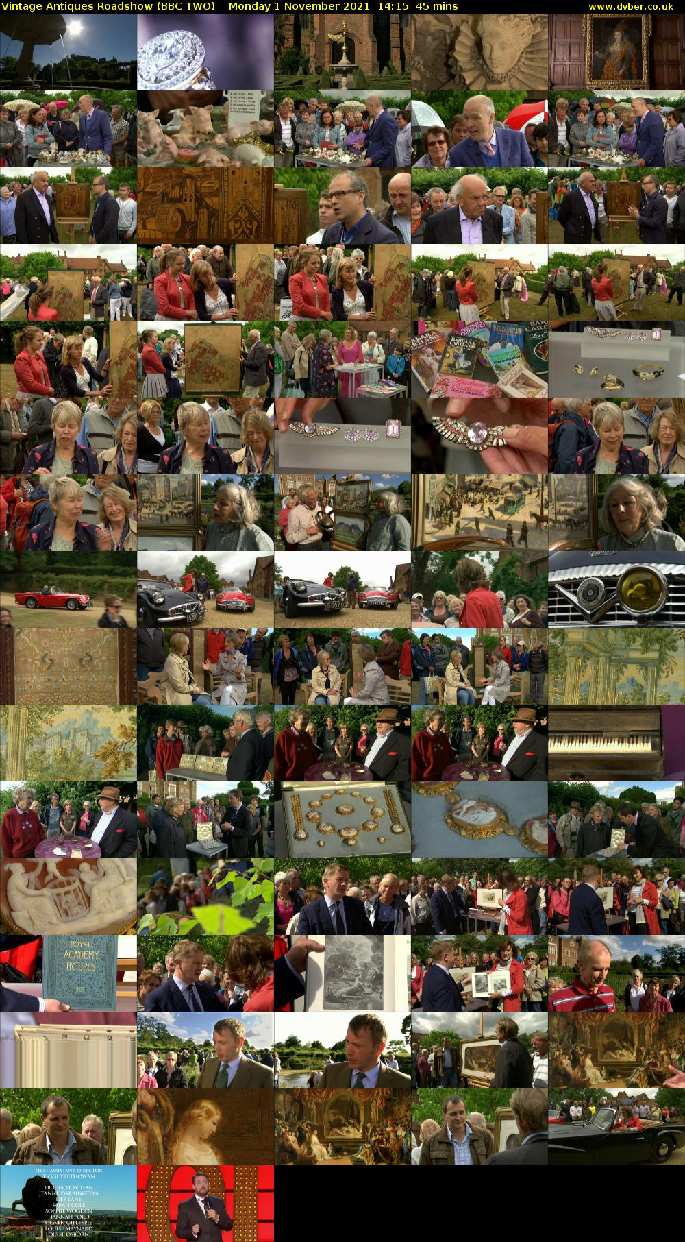 Vintage Antiques Roadshow (BBC TWO) Monday 1 November 2021 14:15 - 15:00