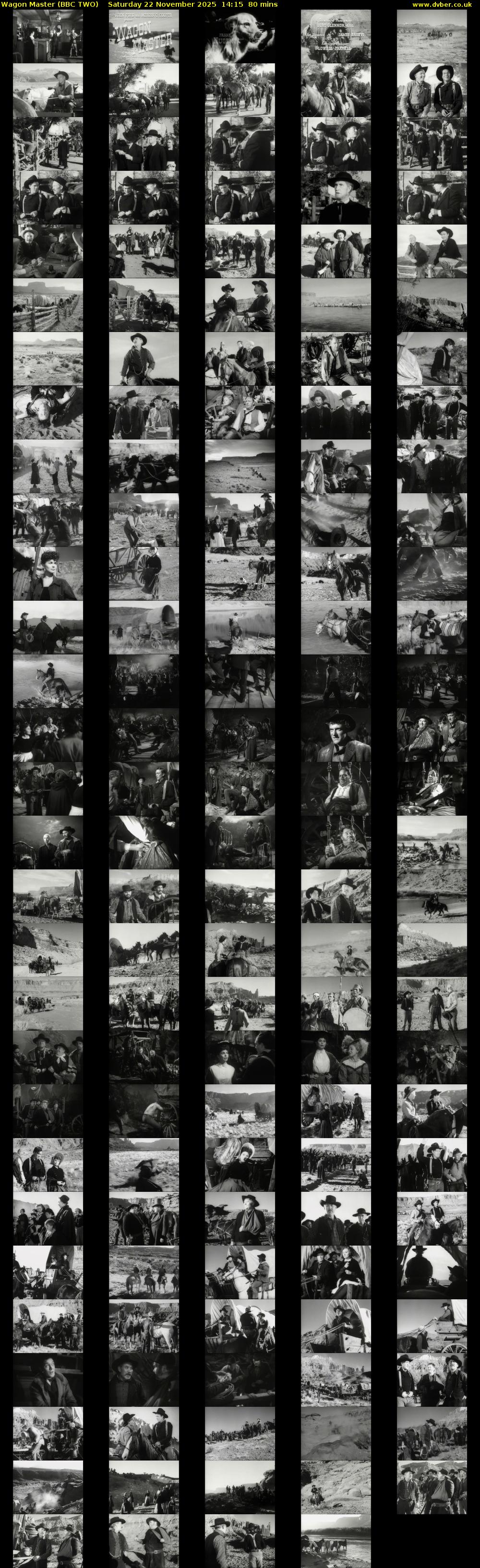 Wagon Master (BBC TWO) Saturday 22 November 2025 14:15 - 15:35