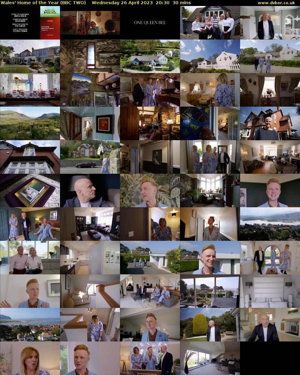 Wales' Home of the Year (BBC TWO) Wednesday 26 April 2023 20:30 - 21:00