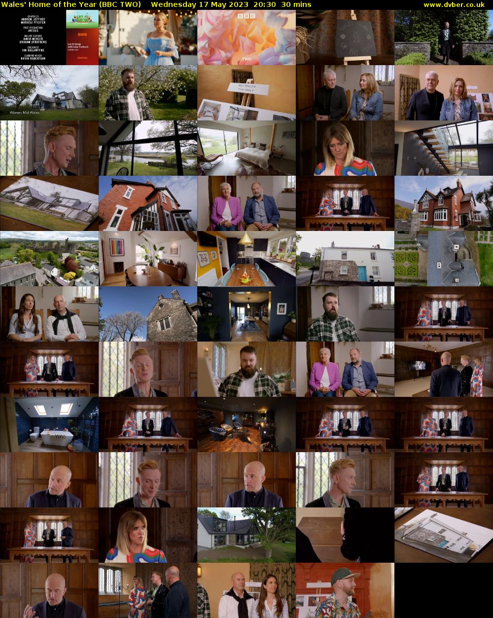 Wales' Home of the Year (BBC TWO) Wednesday 17 May 2023 20:30 - 21:00
