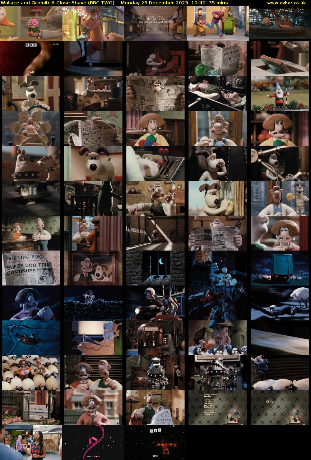 Wallace and Gromit: A Close Shave (BBC TWO) Monday 25 December 2023 10:40 - 11:15