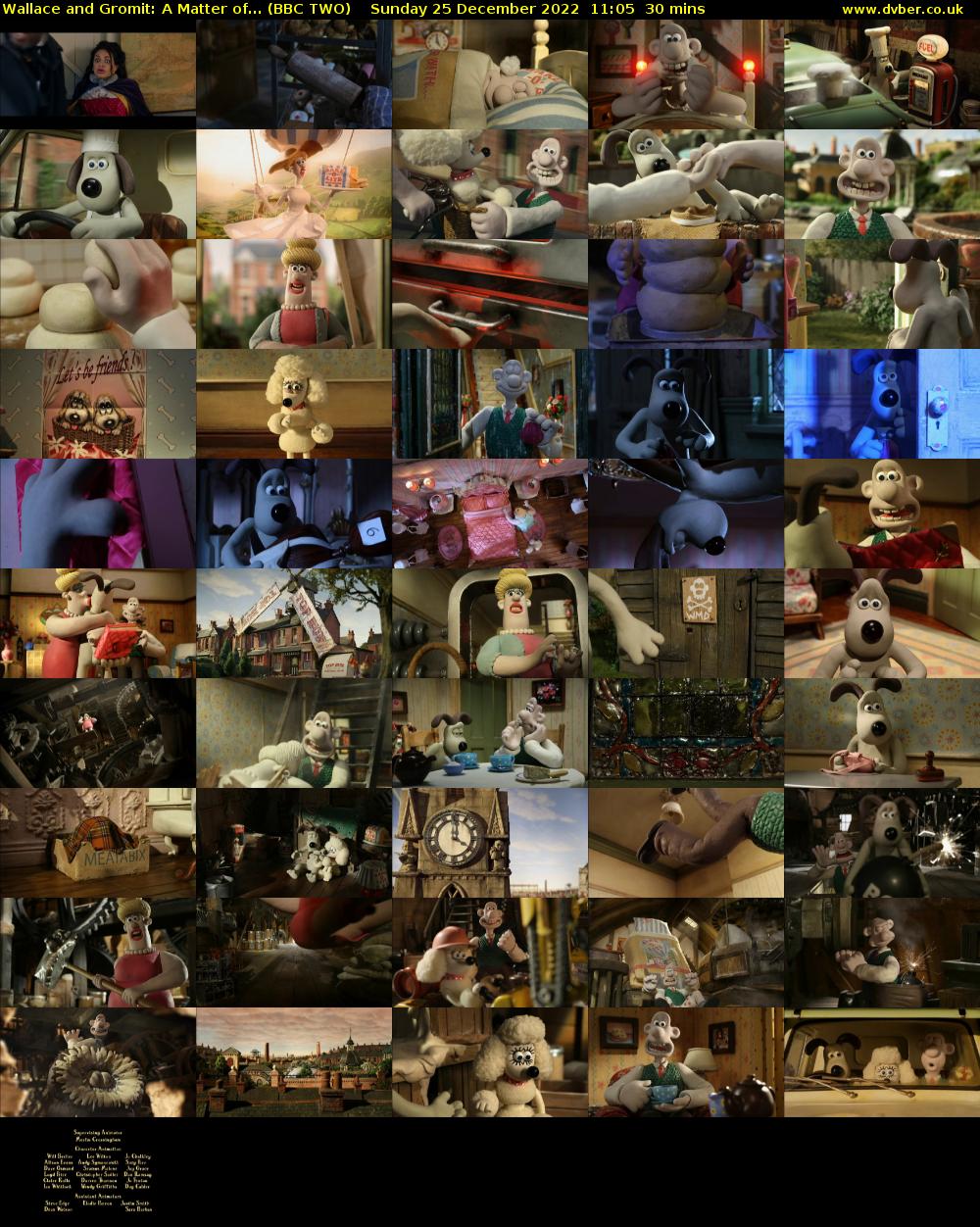 Wallace and Gromit: A Matter of... (BBC TWO) Sunday 25 December 2022 11:05 - 11:35