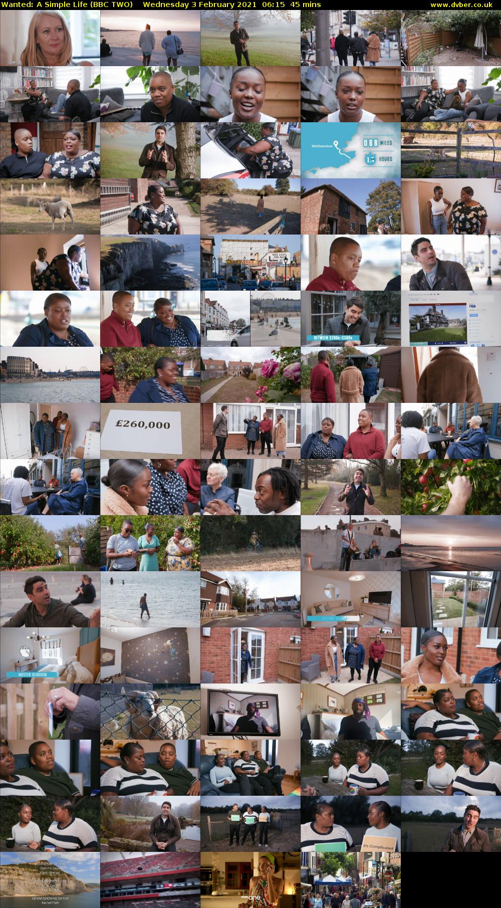 Wanted: A Simple Life (BBC TWO) Wednesday 3 February 2021 06:15 - 07:00