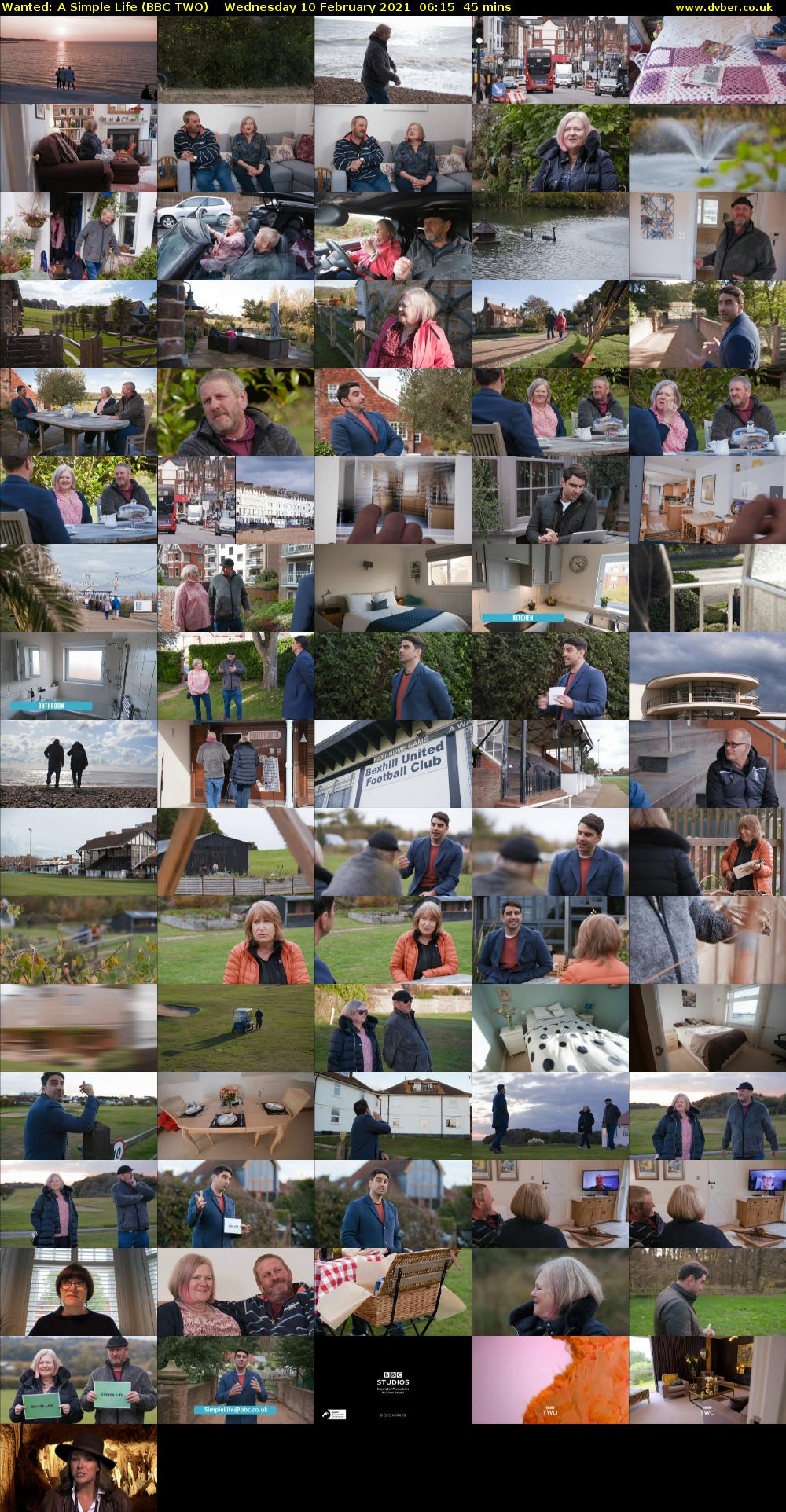 Wanted: A Simple Life (BBC TWO) Wednesday 10 February 2021 06:15 - 07:00