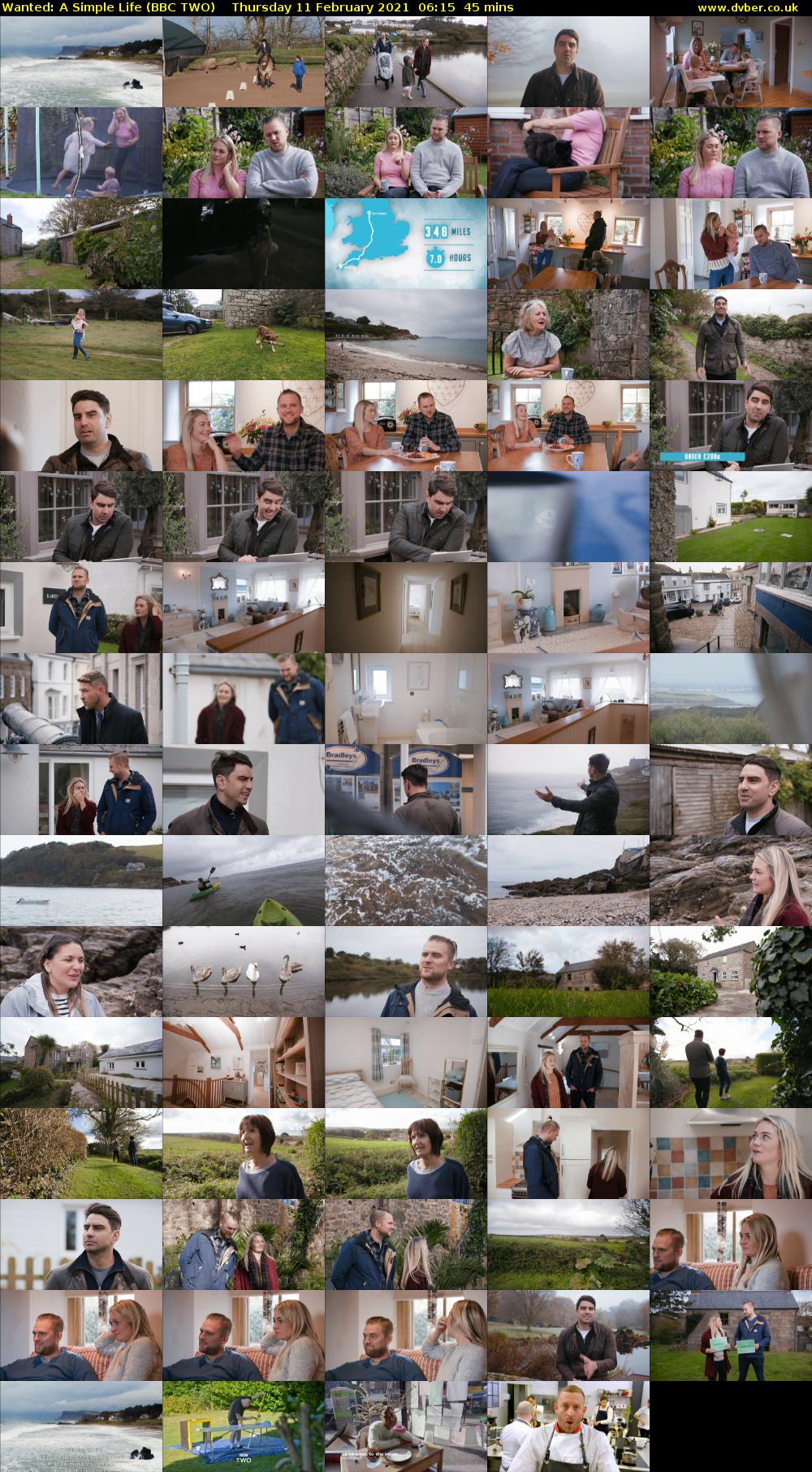 Wanted: A Simple Life (BBC TWO) Thursday 11 February 2021 06:15 - 07:00