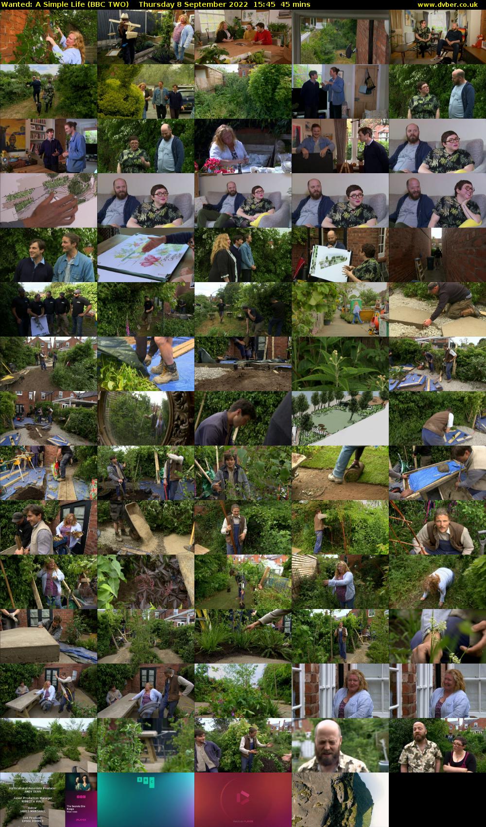 Wanted: A Simple Life (BBC TWO) Thursday 8 September 2022 15:45 - 16:30