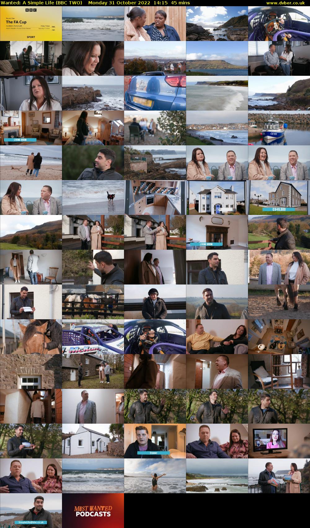 Wanted: A Simple Life (BBC TWO) Monday 31 October 2022 14:15 - 15:00