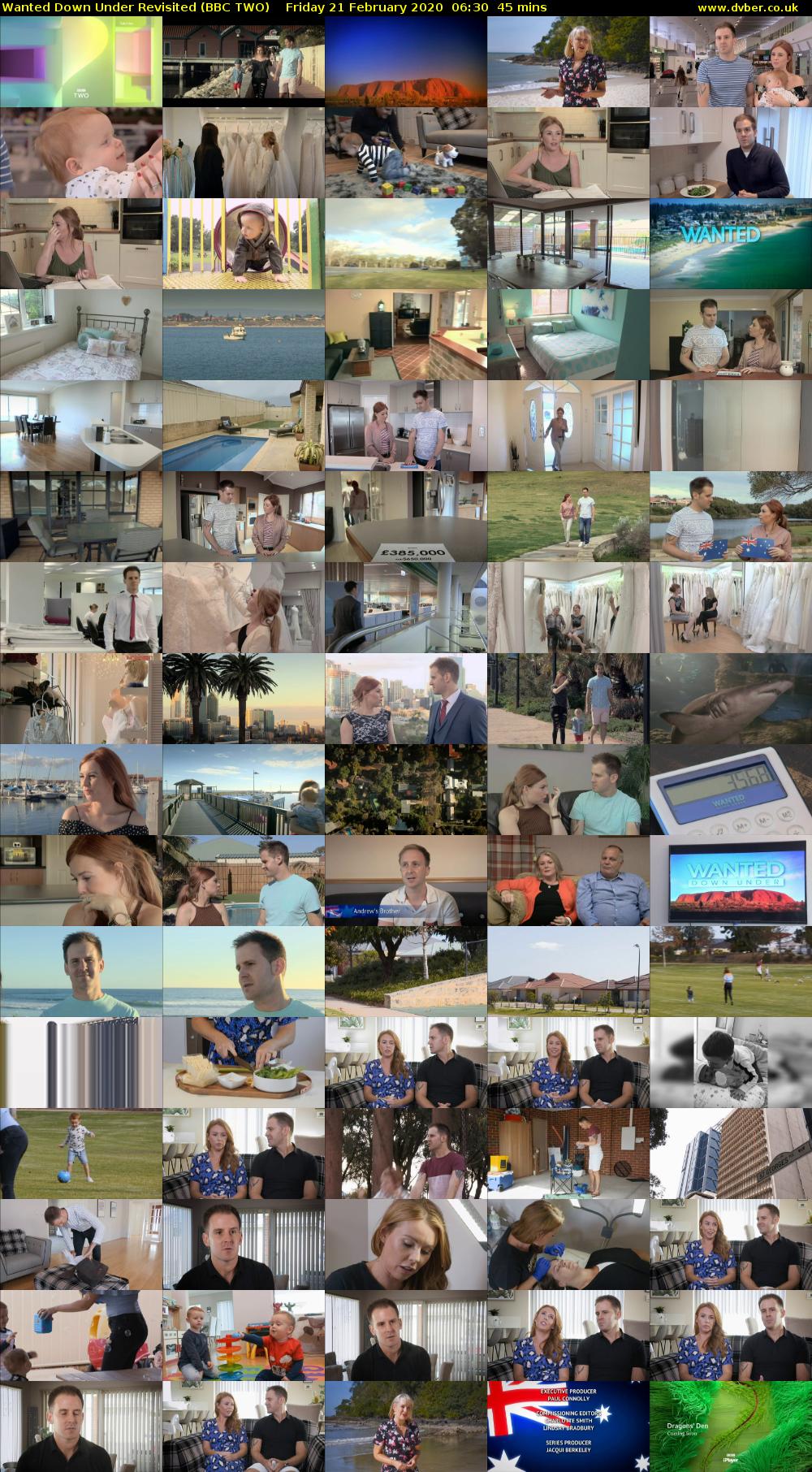 Wanted Down Under Revisited (BBC TWO) Friday 21 February 2020 06:30 - 07:15