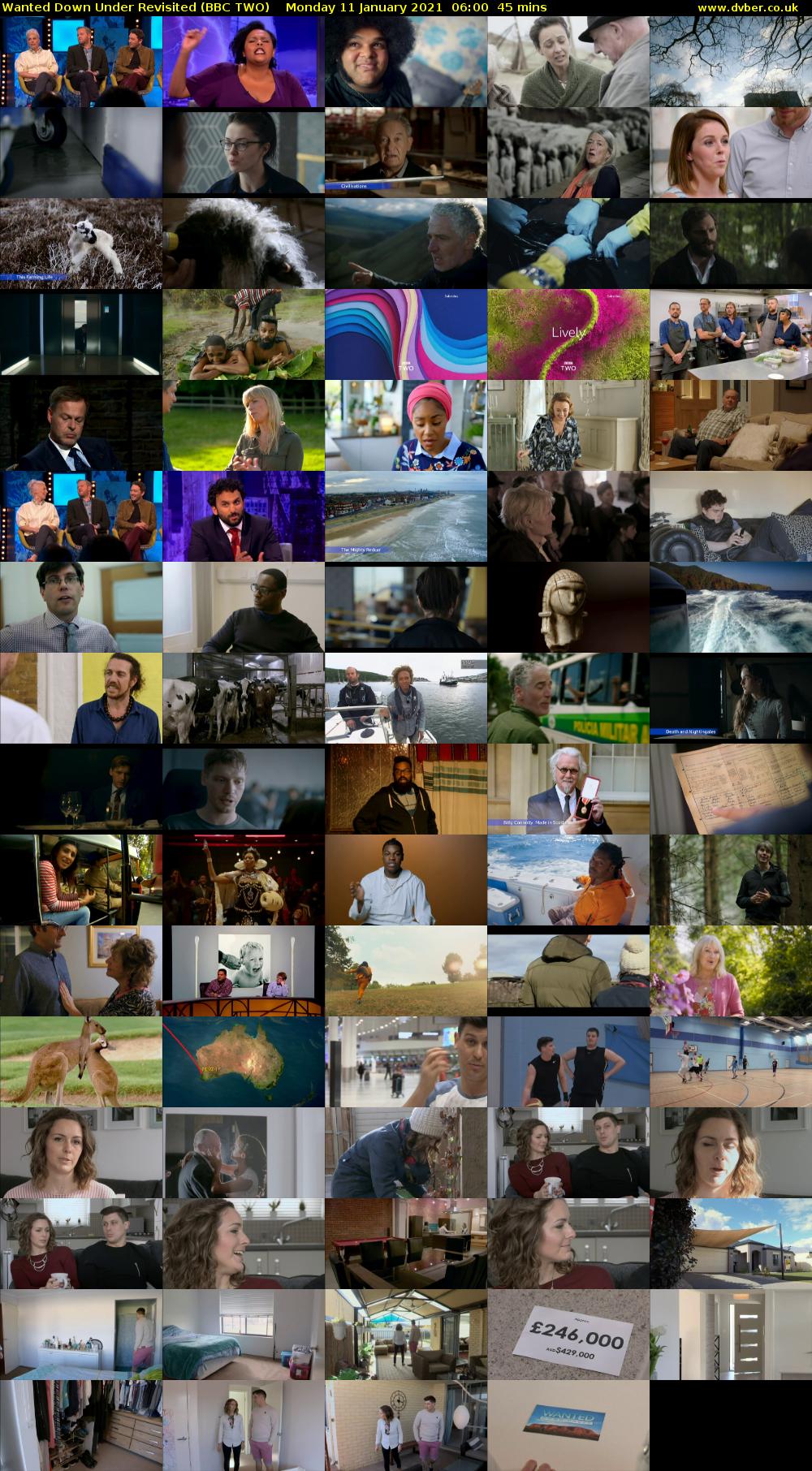 Wanted Down Under Revisited (BBC TWO) Monday 11 January 2021 06:00 - 06:45