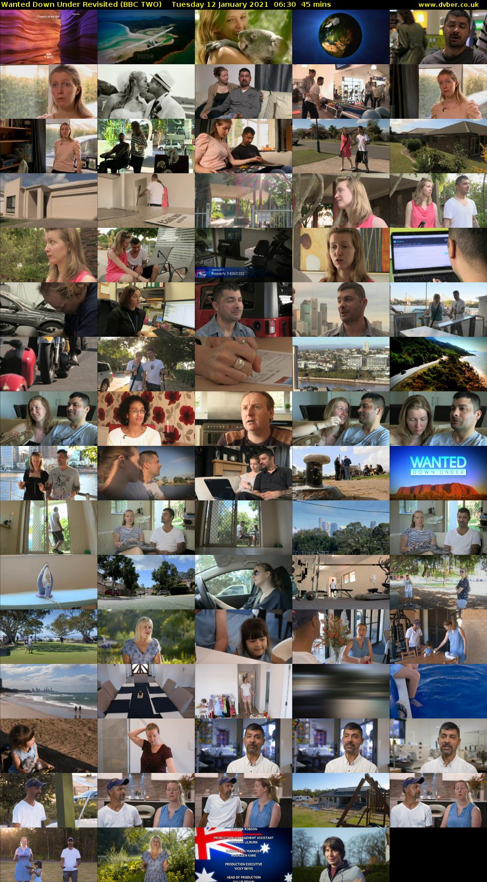 Wanted Down Under Revisited (BBC TWO) Tuesday 12 January 2021 06:30 - 07:15