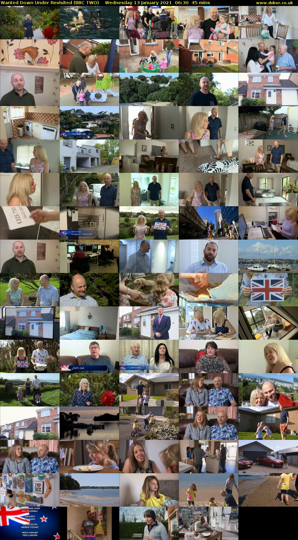 Wanted Down Under Revisited (BBC TWO) Wednesday 13 January 2021 06:30 - 07:15