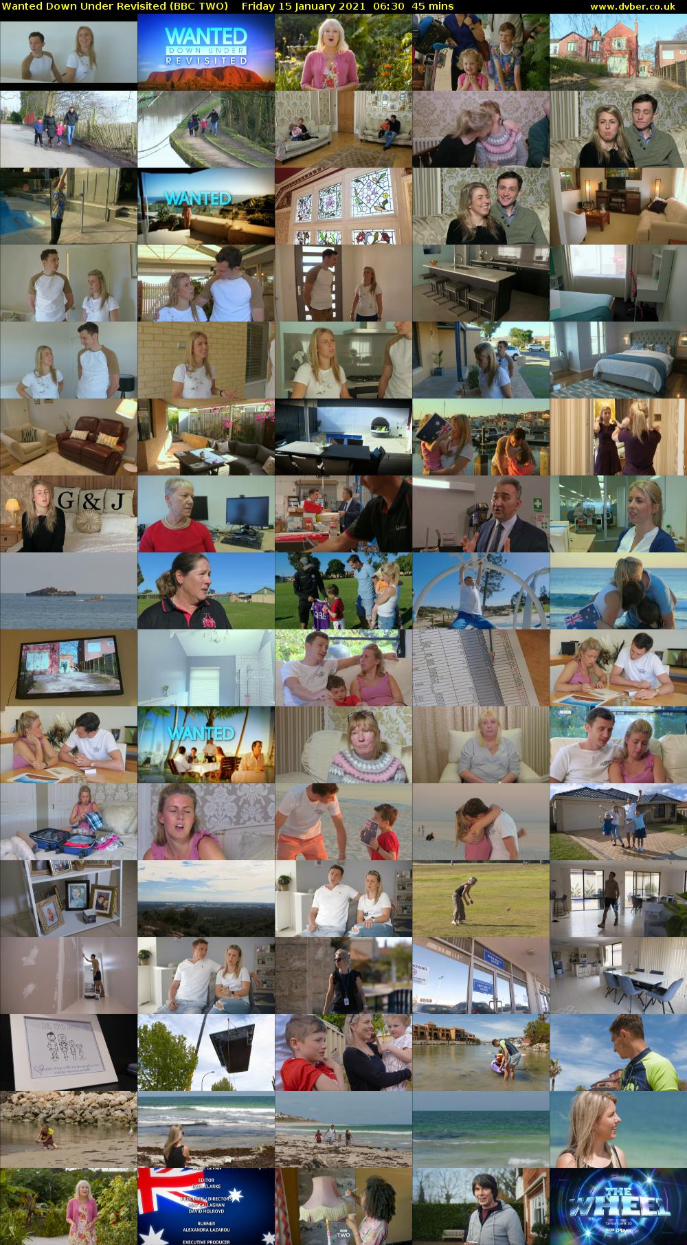 Wanted Down Under Revisited (BBC TWO) Friday 15 January 2021 06:30 - 07:15