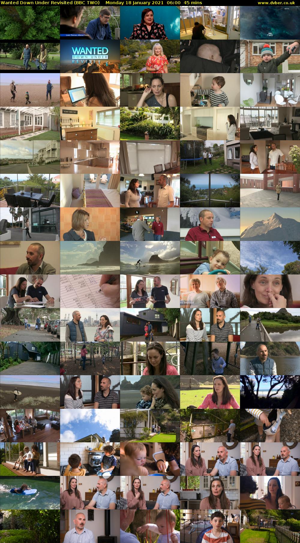 Wanted Down Under Revisited (BBC TWO) Monday 18 January 2021 06:00 - 06:45