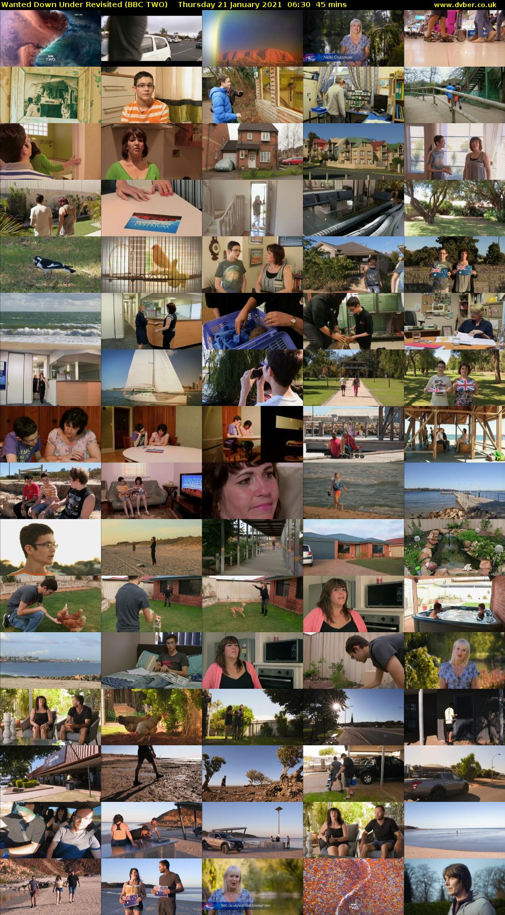 Wanted Down Under Revisited (BBC TWO) Thursday 21 January 2021 06:30 - 07:15