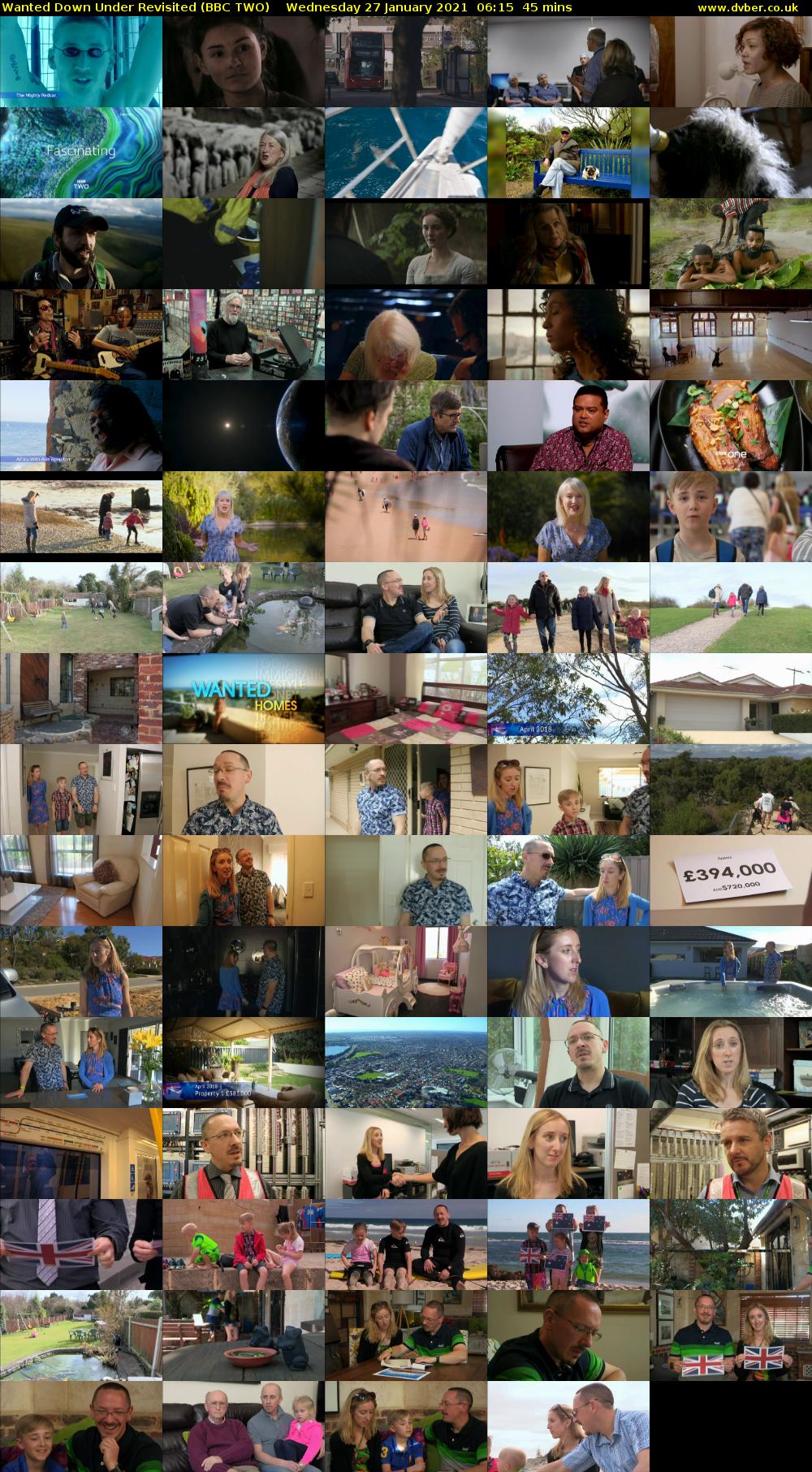 Wanted Down Under Revisited (BBC TWO) Wednesday 27 January 2021 06:15 - 07:00