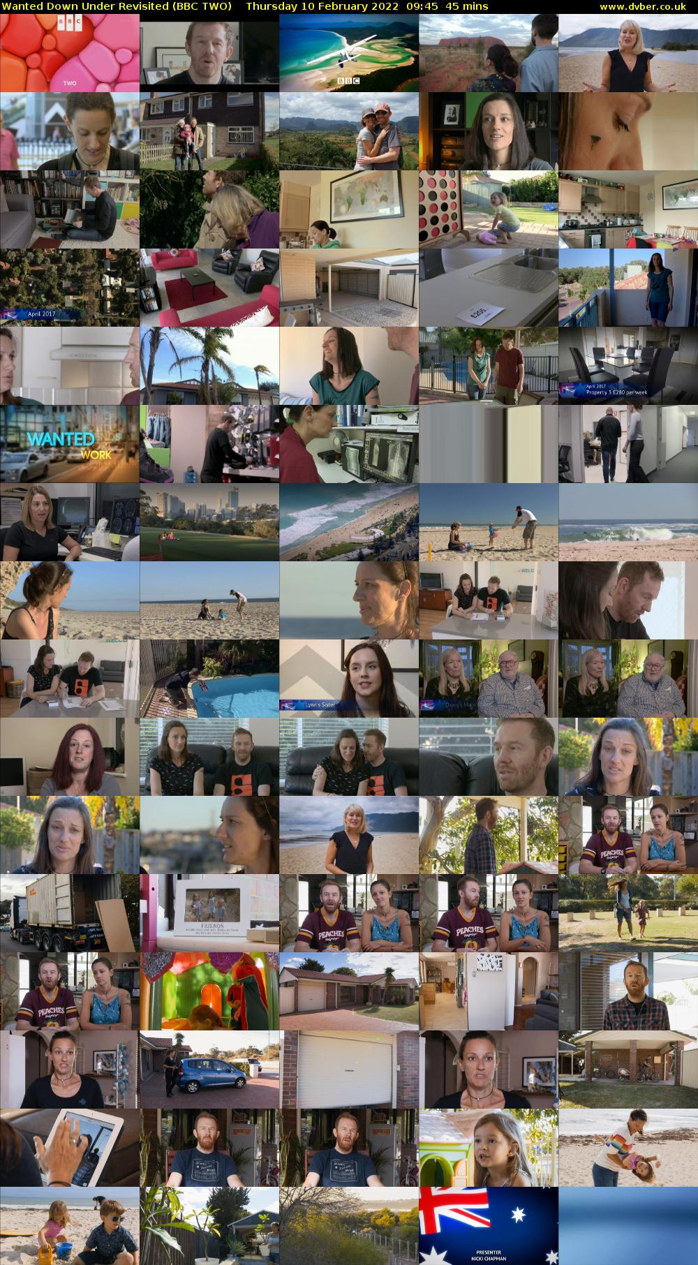 Wanted Down Under Revisited (BBC TWO) Thursday 10 February 2022 09:45 - 10:30