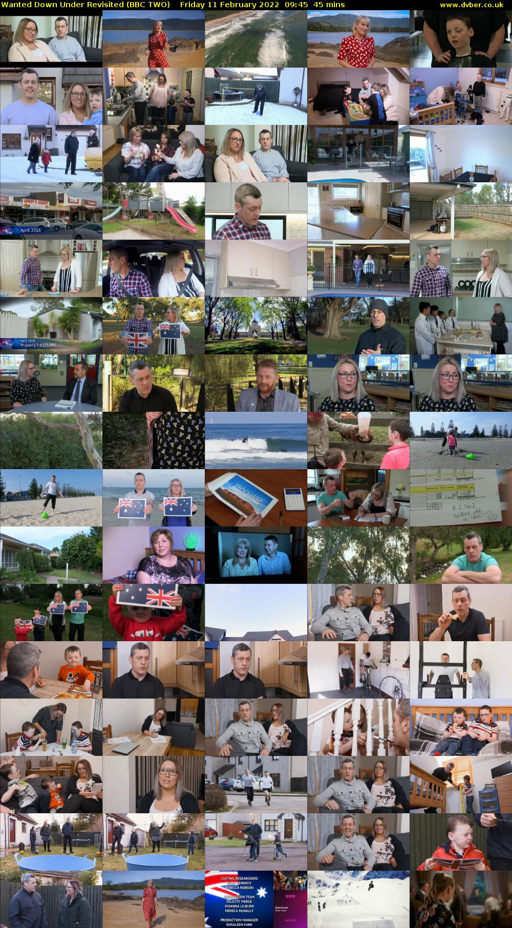 Wanted Down Under Revisited (BBC TWO) Friday 11 February 2022 09:45 - 10:30