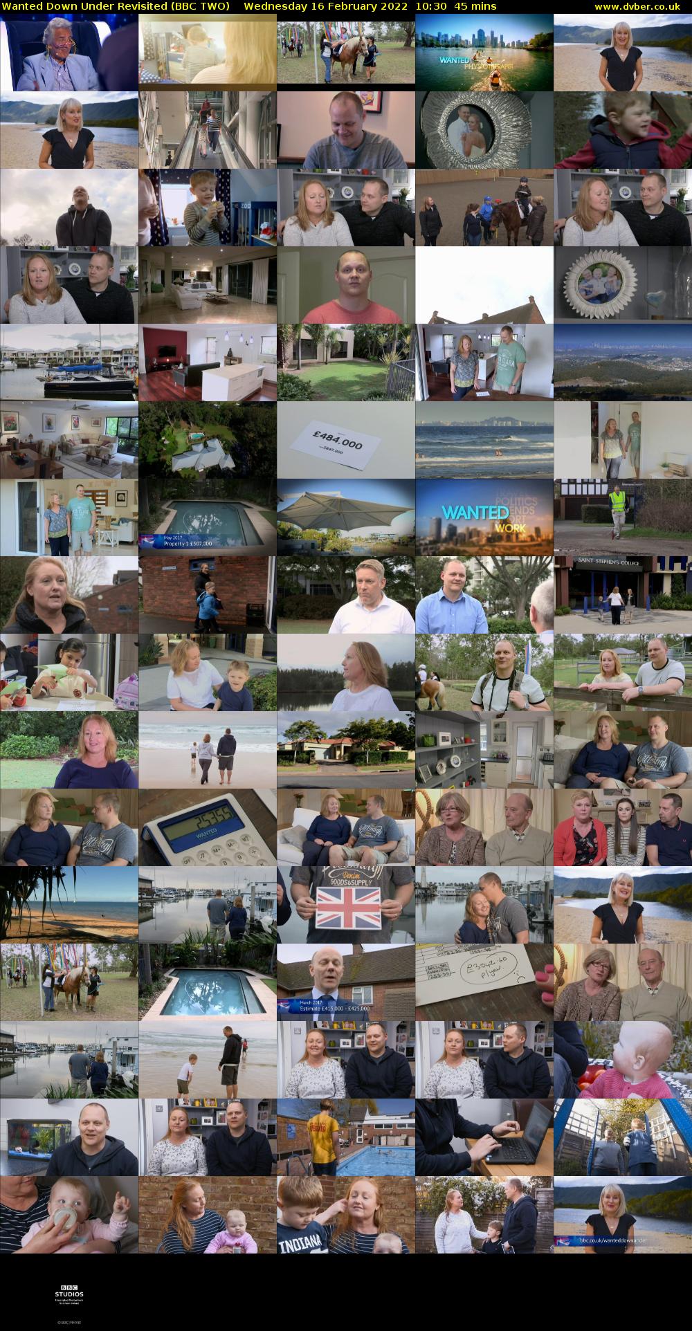 Wanted Down Under Revisited (BBC TWO) Wednesday 16 February 2022 10:30 - 11:15