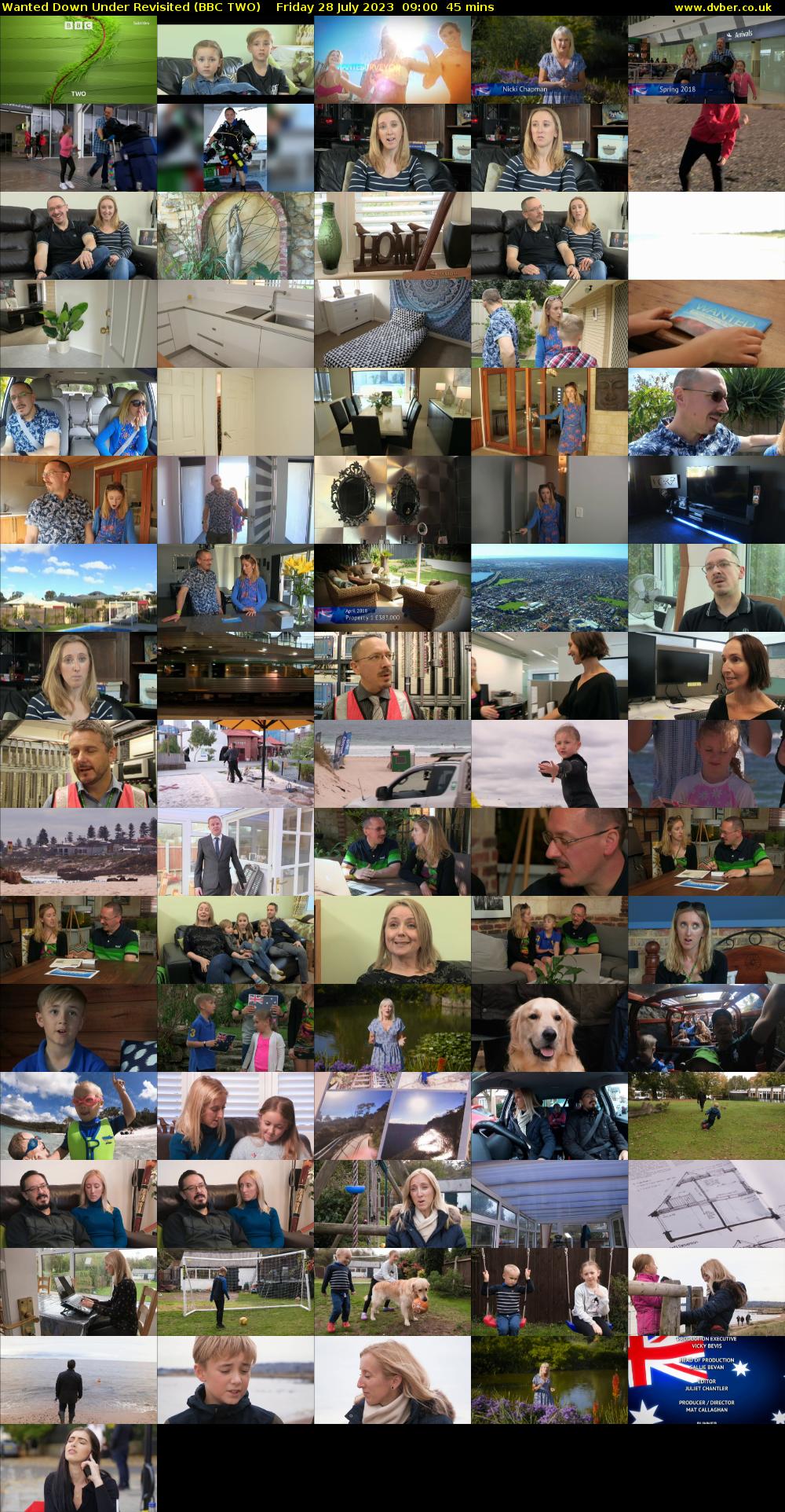 Wanted Down Under Revisited (BBC TWO) Friday 28 July 2023 09:00 - 09:45