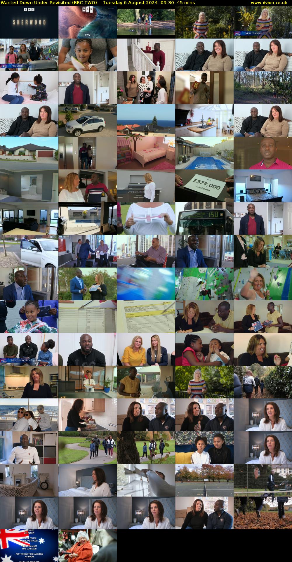 Wanted Down Under Revisited (BBC TWO) Tuesday 6 August 2024 09:30 - 10:15