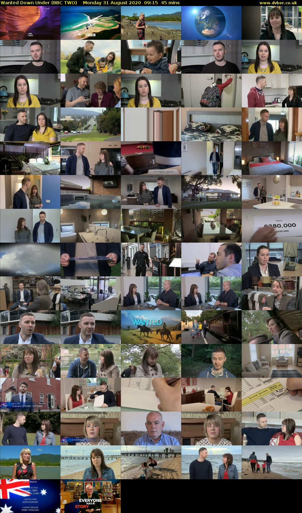 Wanted Down Under (BBC TWO) Monday 31 August 2020 09:15 - 10:00