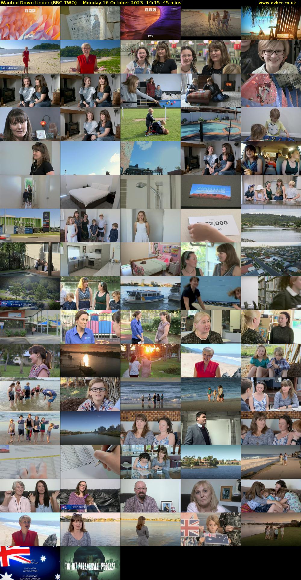Wanted Down Under (BBC TWO) Monday 16 October 2023 14:15 - 15:00