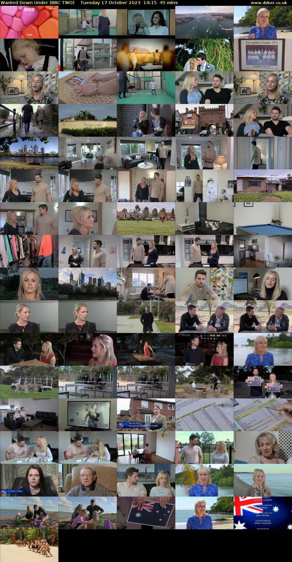 Wanted Down Under (BBC TWO) Tuesday 17 October 2023 14:15 - 15:00