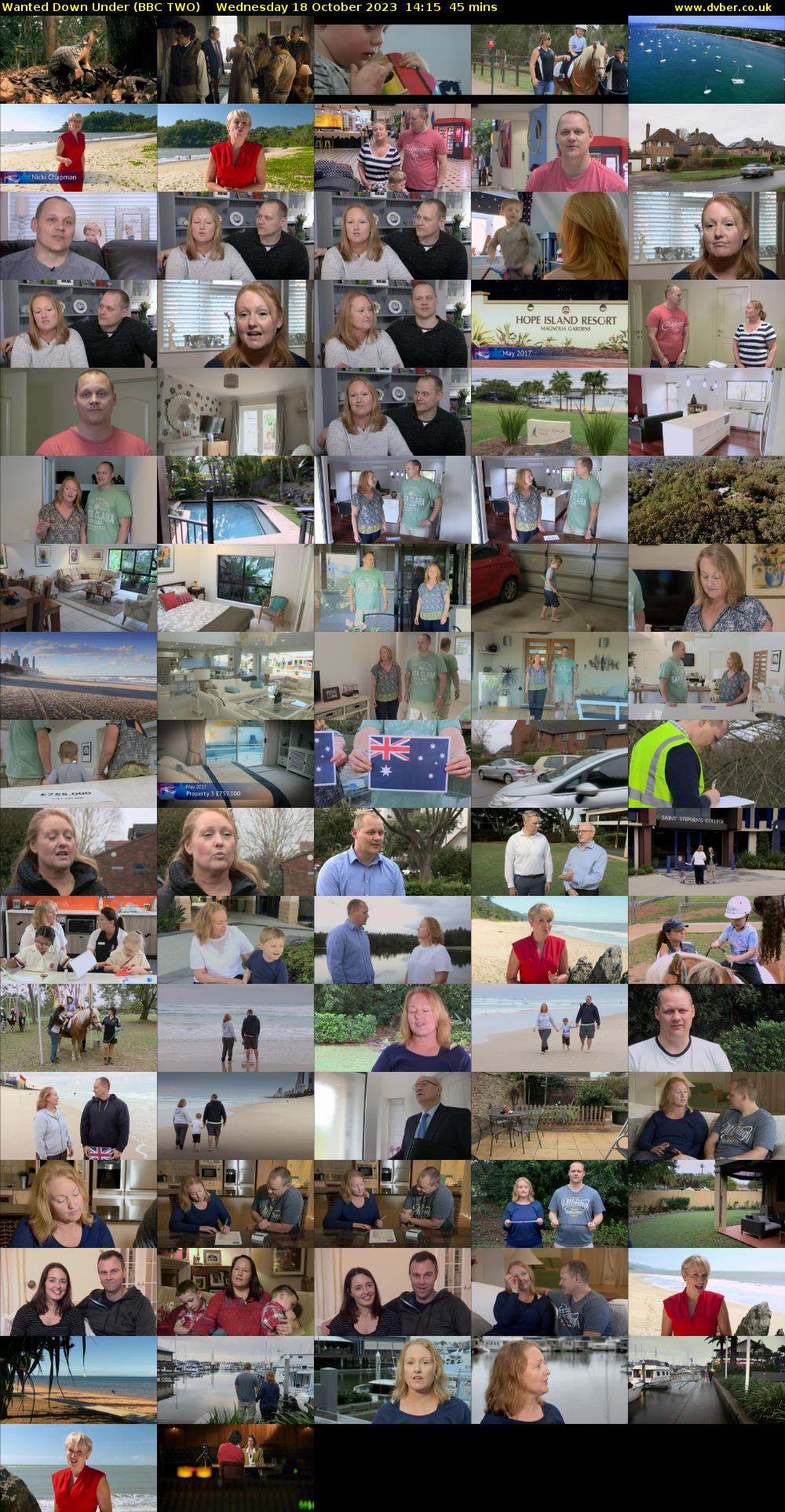 Wanted Down Under (BBC TWO) Wednesday 18 October 2023 14:15 - 15:00