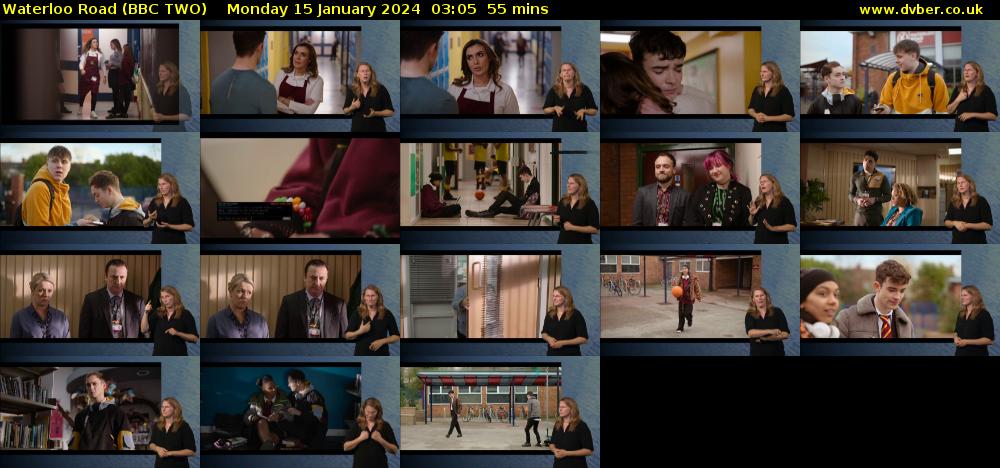 Waterloo Road (BBC TWO) Monday 15 January 2024 03:05 - 04:00