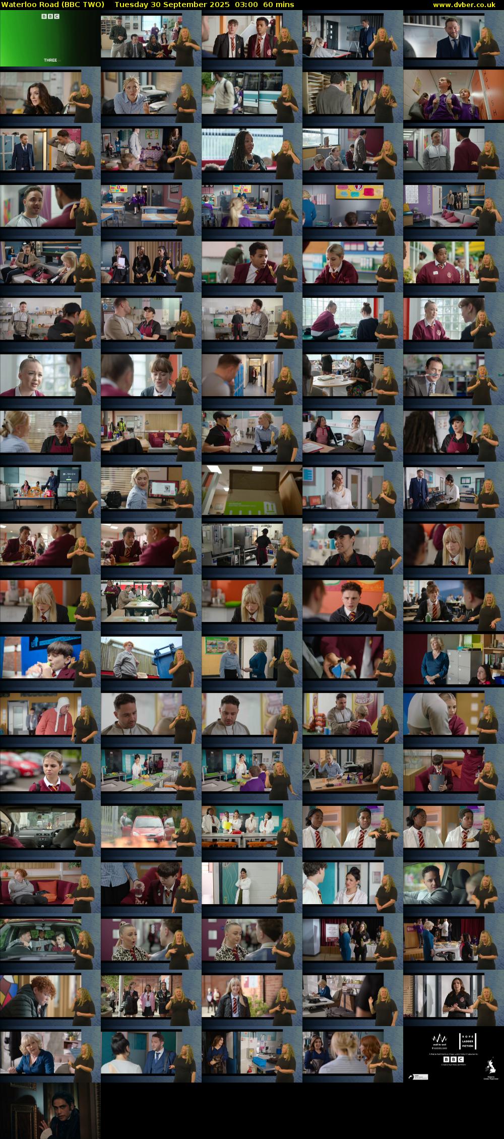 Waterloo Road (BBC TWO) Tuesday 30 September 2025 03:00 - 04:00