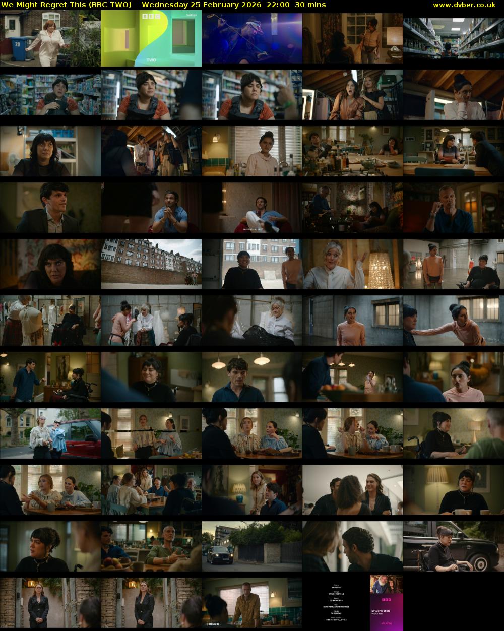 We Might Regret This (BBC TWO) Wednesday 25 February 2026 22:00 - 22:30