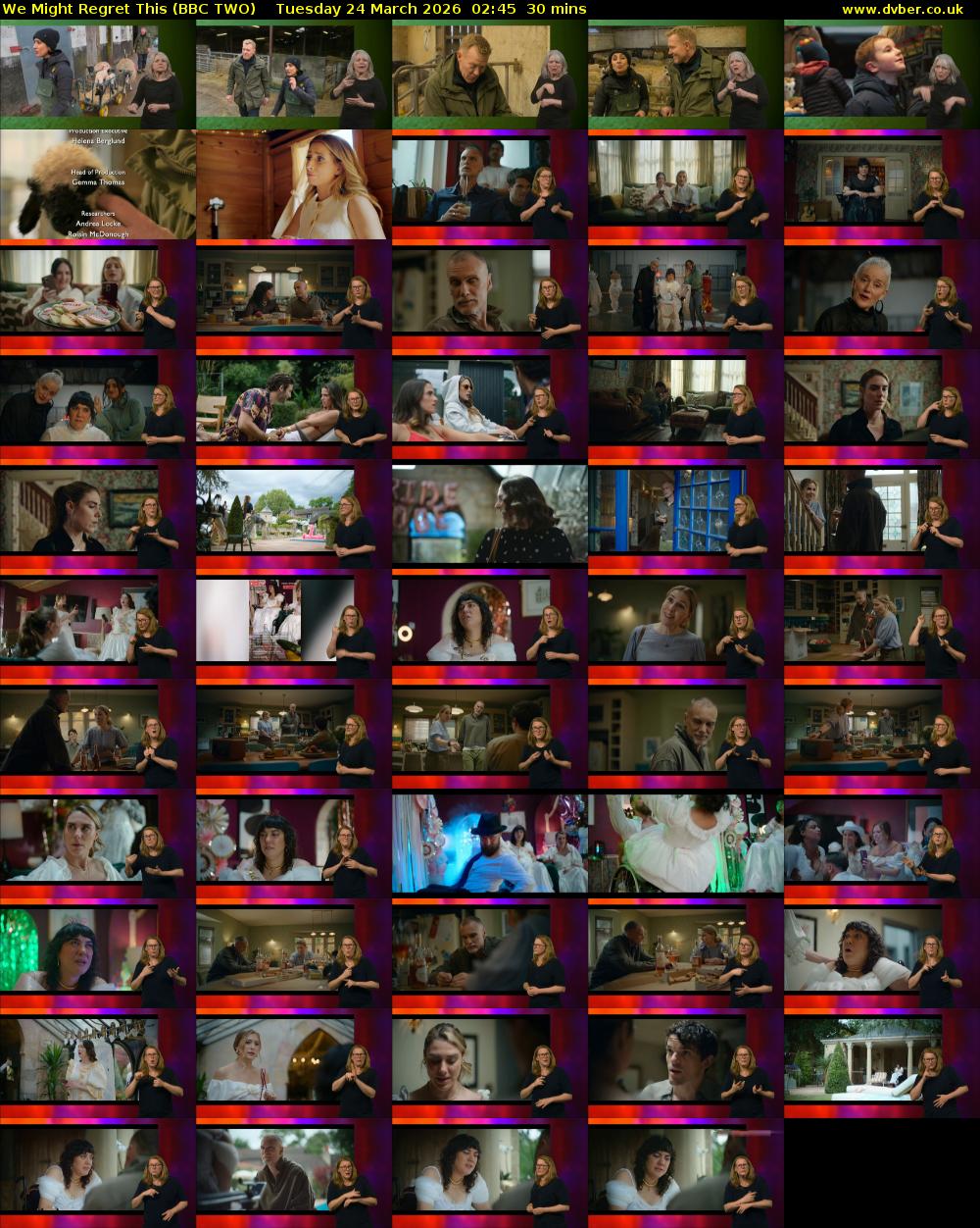 We Might Regret This (BBC TWO) Tuesday 24 March 2026 02:45 - 03:15