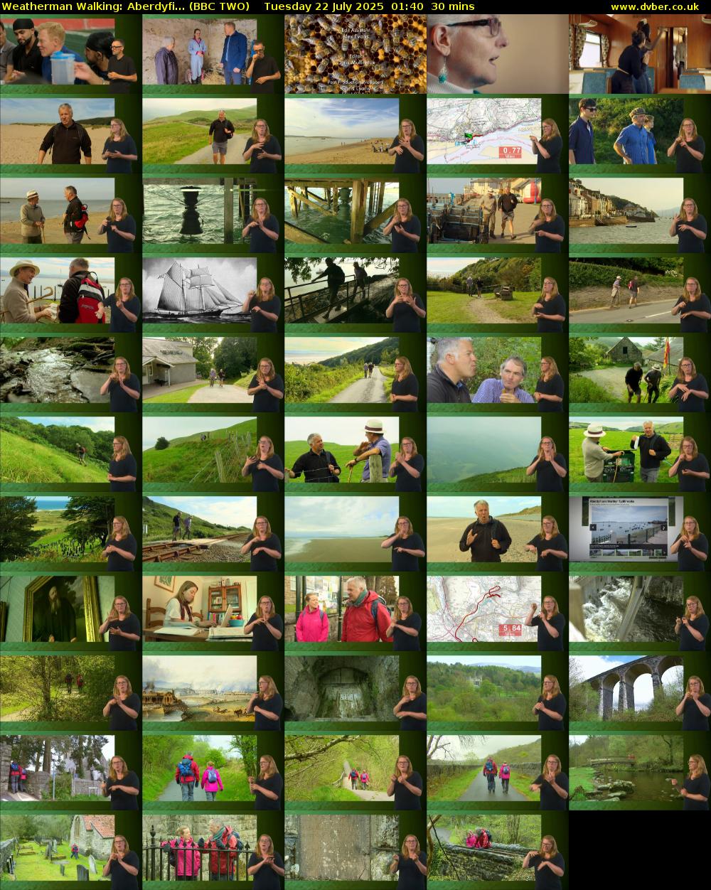 Weatherman Walking: Aberdyfi... (BBC TWO) Tuesday 22 July 2025 01:40 - 02:10