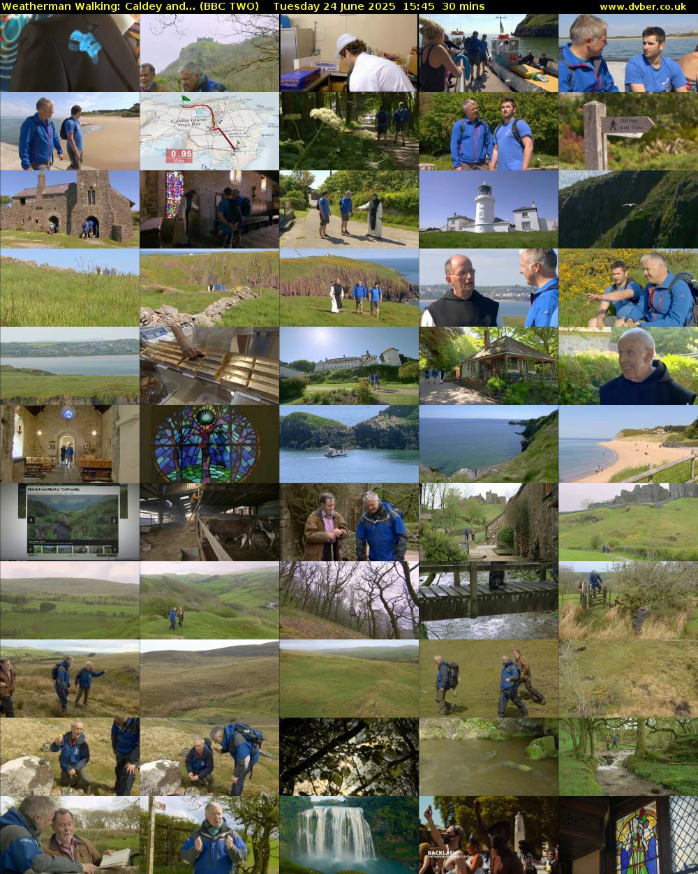 Weatherman Walking: Caldey and... (BBC TWO) Tuesday 24 June 2025 15:45 - 16:15